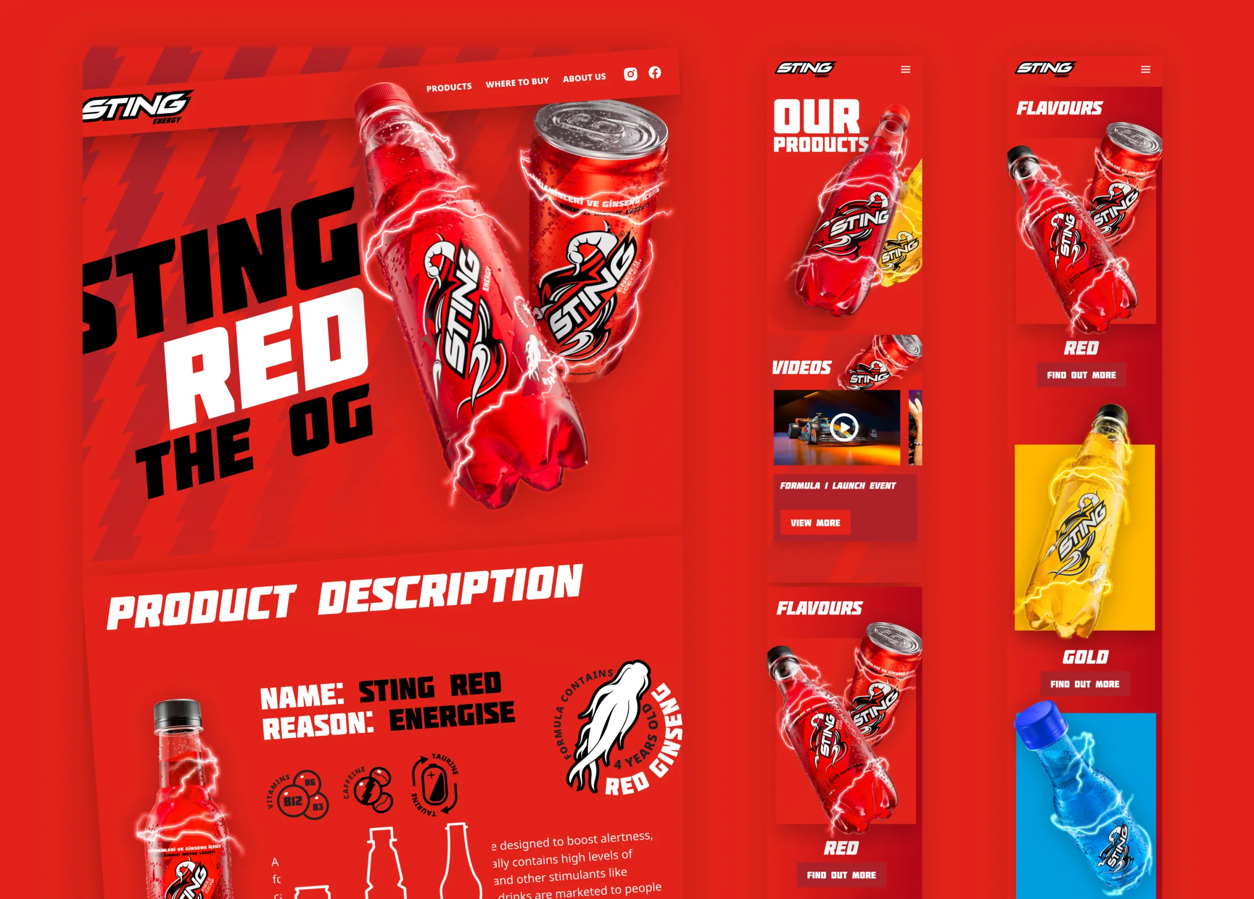 sting website ux design