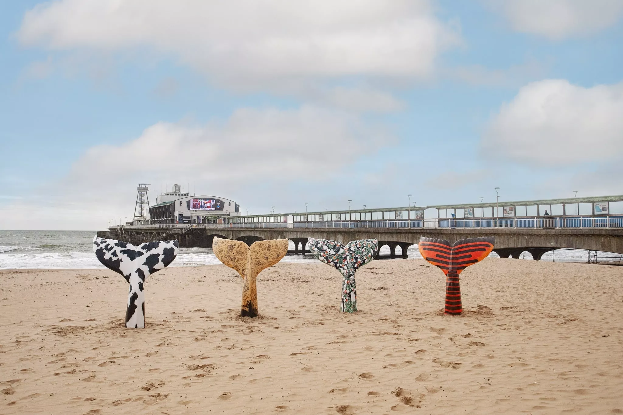 Julia's house tails on Bournemouth beach