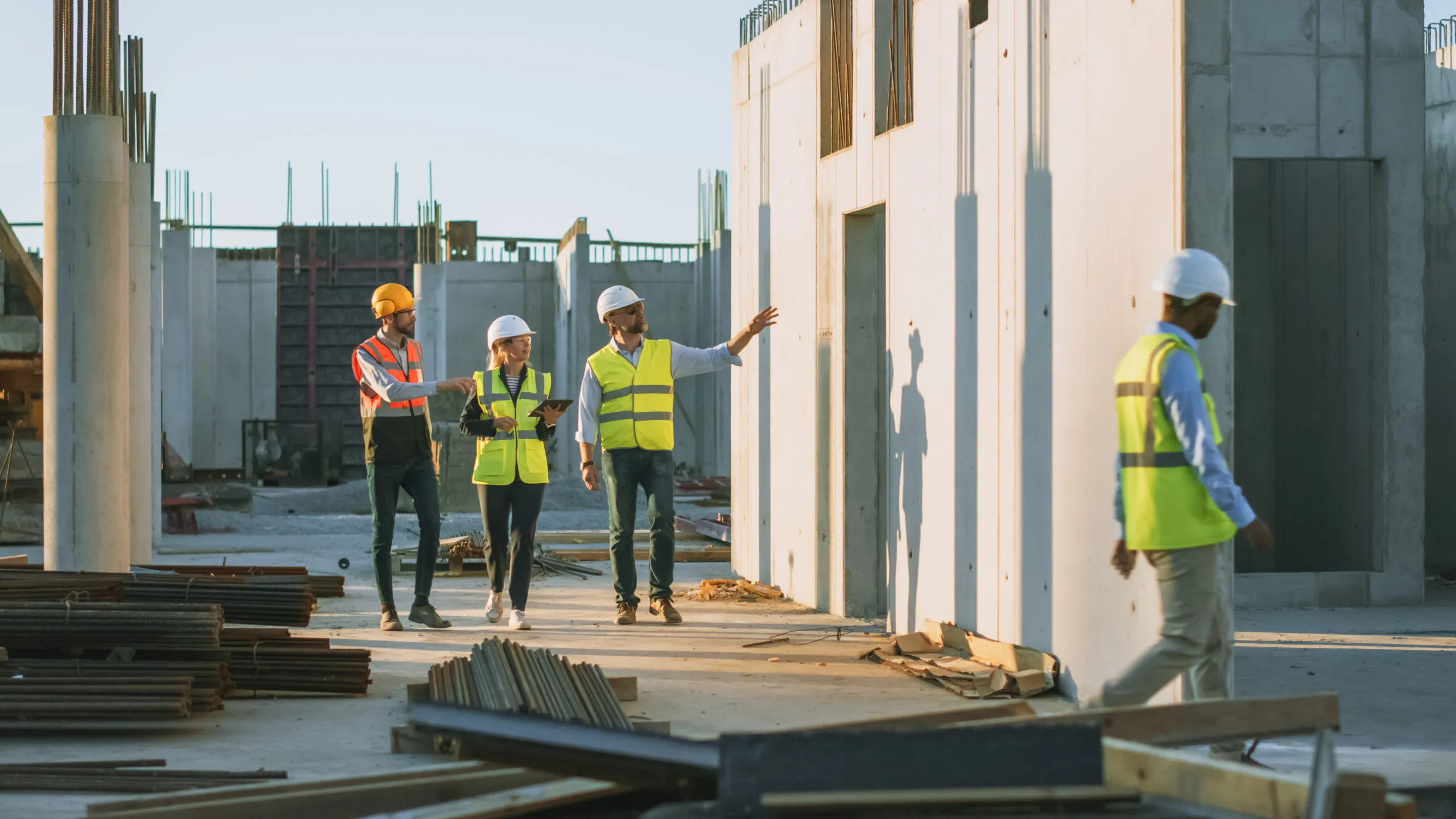 property developer builders on site
